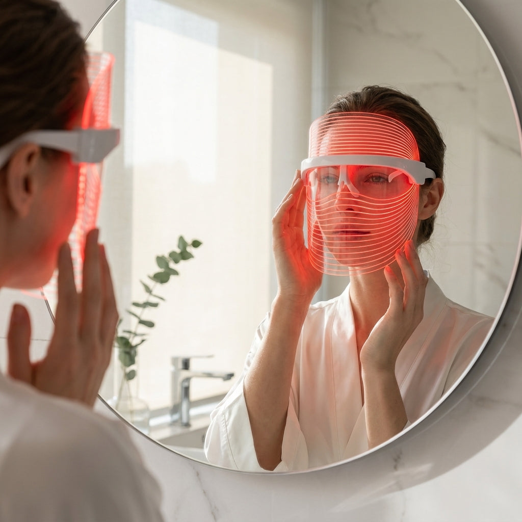 byTheia 7 Colour LED face mask interior view - 7 wavelength LED array with even light distribution across face