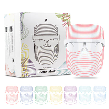 byTheia 7 Colour LED face mask product packaging - FDA cleared LED therapy mask ships free across Canada